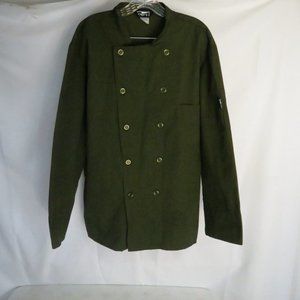 Chef's Edge Men's  L Olive Green Chef Coat
